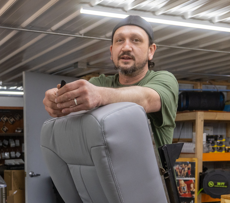 John B — Interior Upholstery Specialist at Frankman Motor Company, 3rd generation Staley's Upholstery, Harrisburg SD