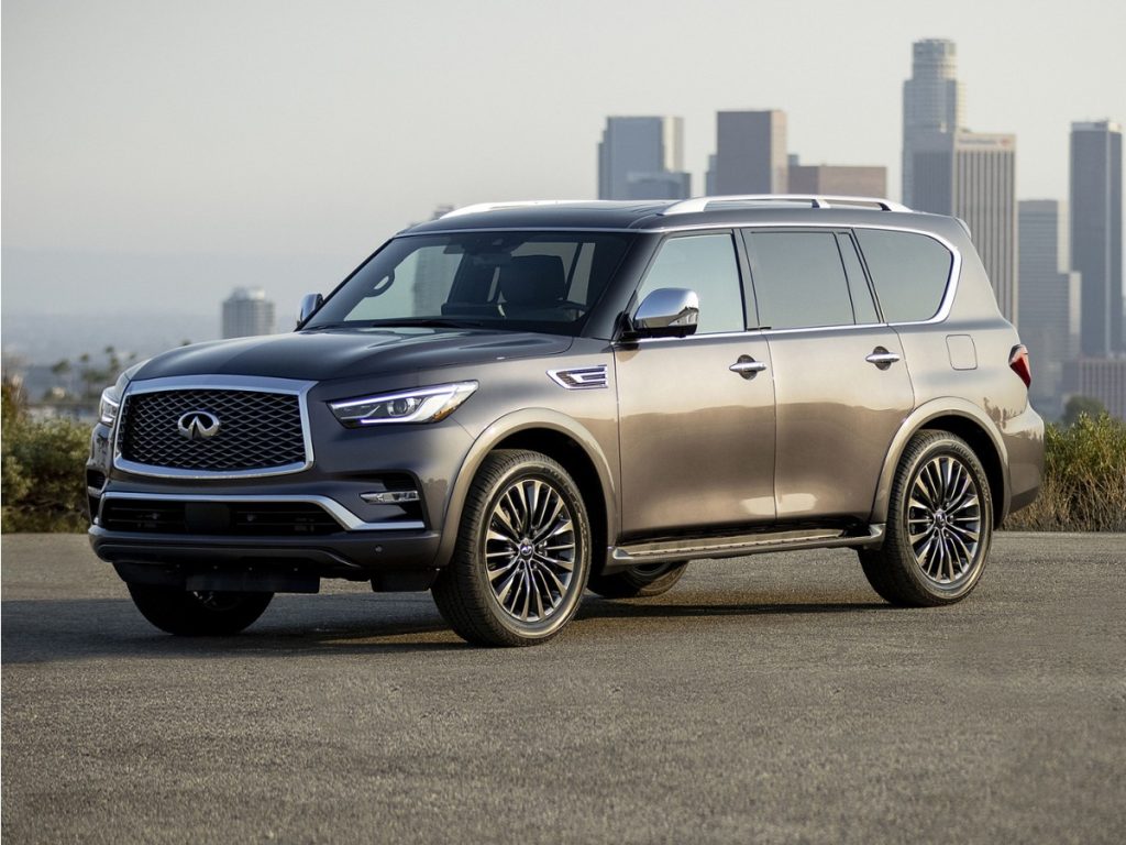 2024 INFINITI QX80 LUXE, Blue, 62,000 mi - photo 1 of 1 at Frankman Motor Company, Sioux Falls SD